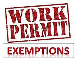 Work permit exemptions